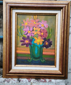 Tableau Georgette Dupouy (1901-1992)  huile sur toile "nature morte florale" – Image 4