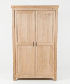 Armoire Parisienne en bois brut décapé Epoque XXème – Image 4